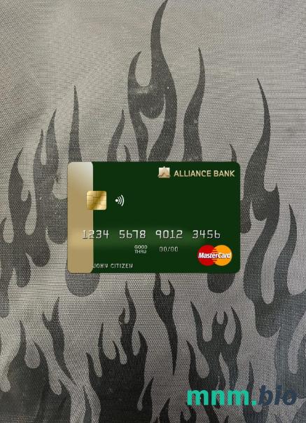 Austria Alliance bank wygląd zdjęcia mastercard skan PSD + zdjęcie